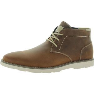 Dr. Scholl's Mens Freewill Brown Leather Lace-Up Chukka Boots Shoes NWT